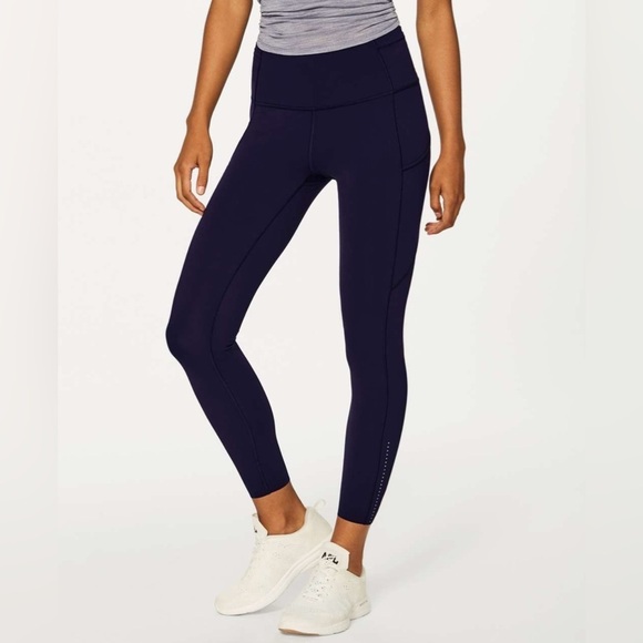 Lululemon Fast & Free 7/8 Tight II Leggings Nulux in Aeon Purple 6 W5ATIS - Picture 1 of 12